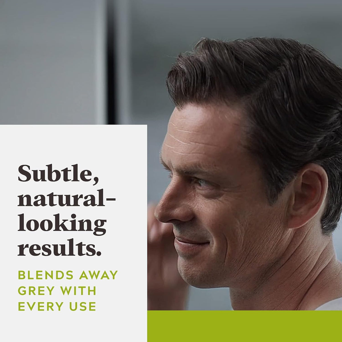 Just for Men keratin ingredient close-up emphasizing stronger hair benefit
