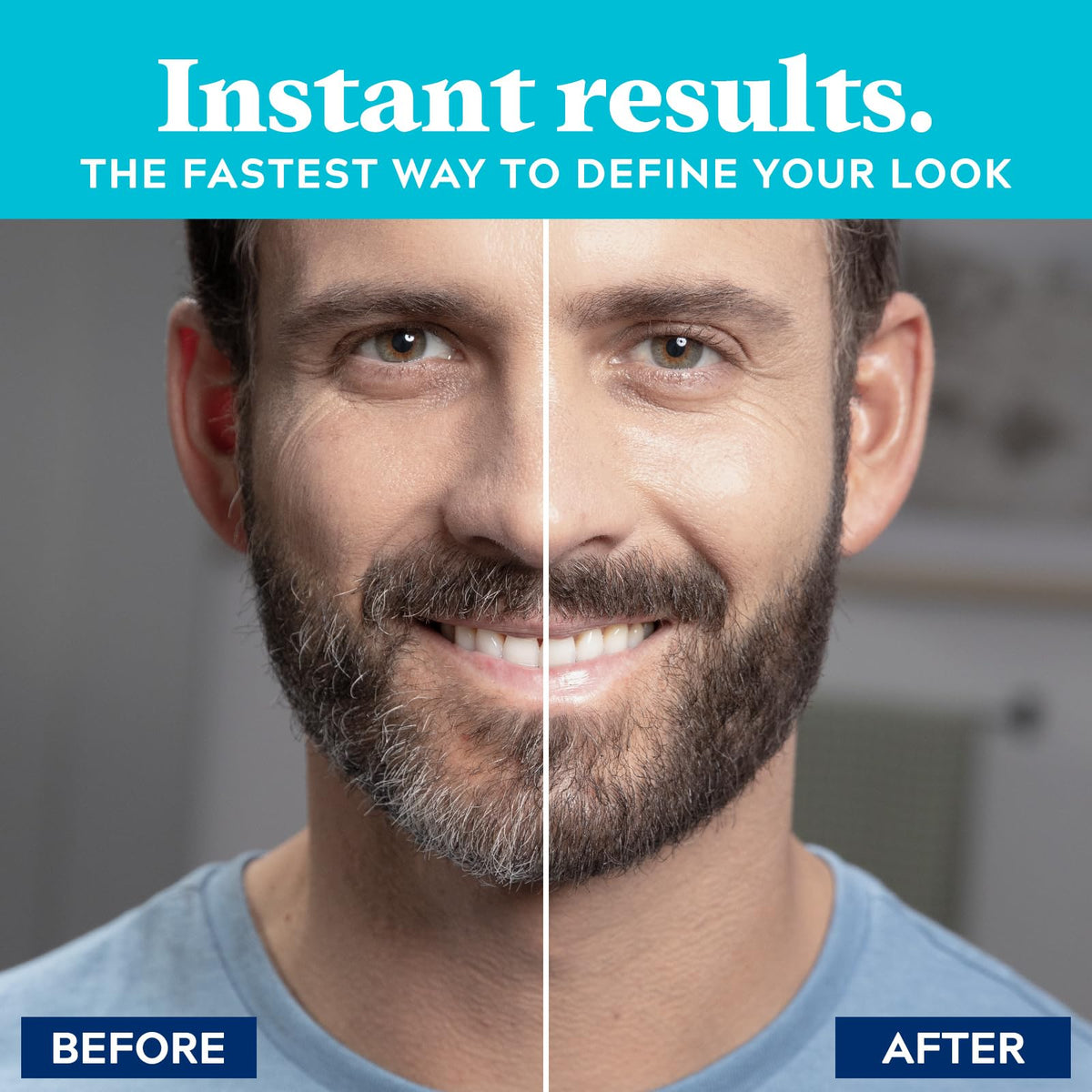 Just for Men brush applicator close-up showing easy precise application