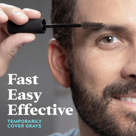 Just for Men color texture on beard hairs highlighting natural coverage