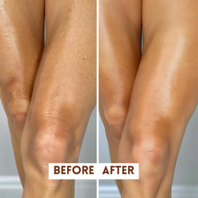 Just Nutritive application on forearm demonstrating quick hydration benefit