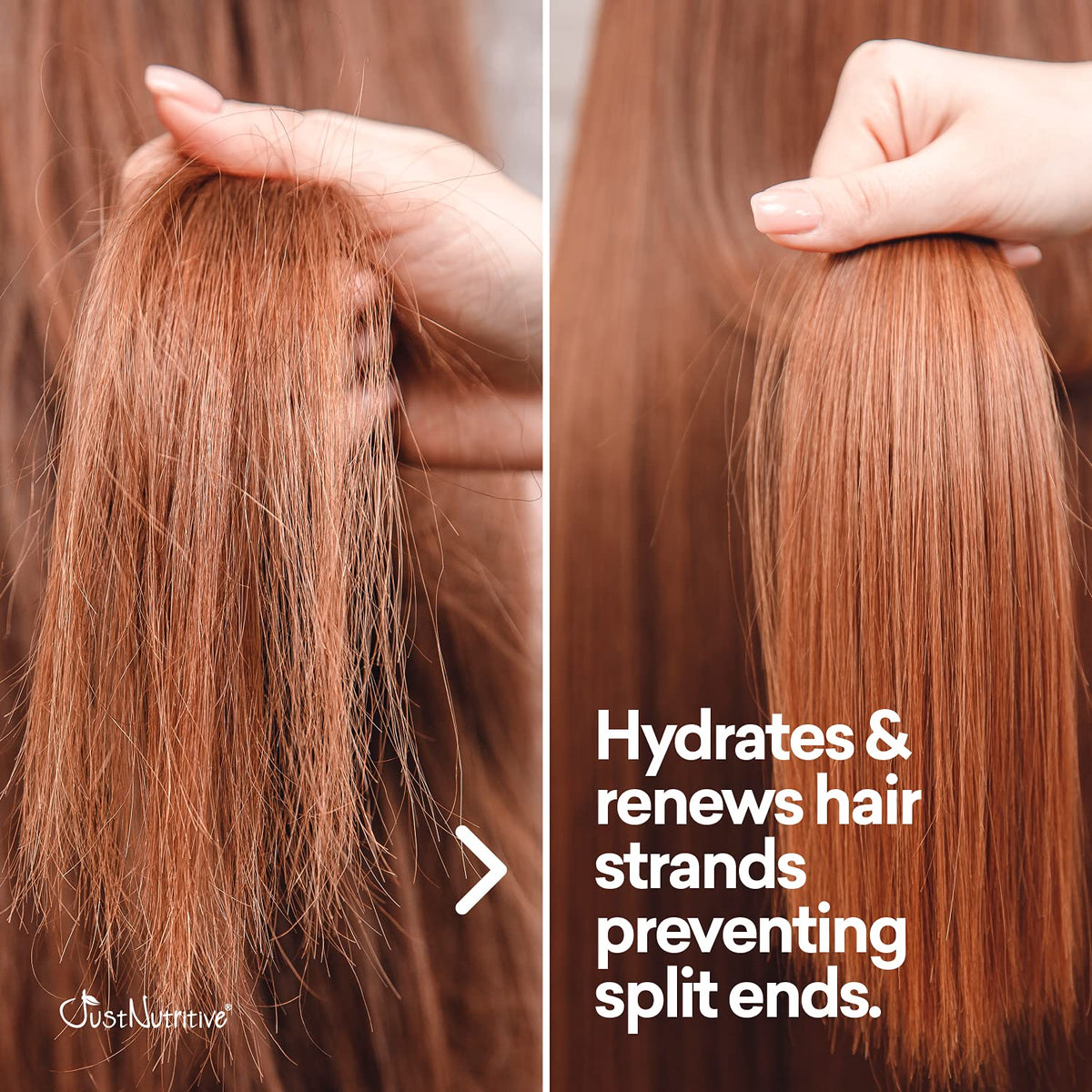 Just Nutritive foaming lather in hand showing gentle sulfate-free cleansing