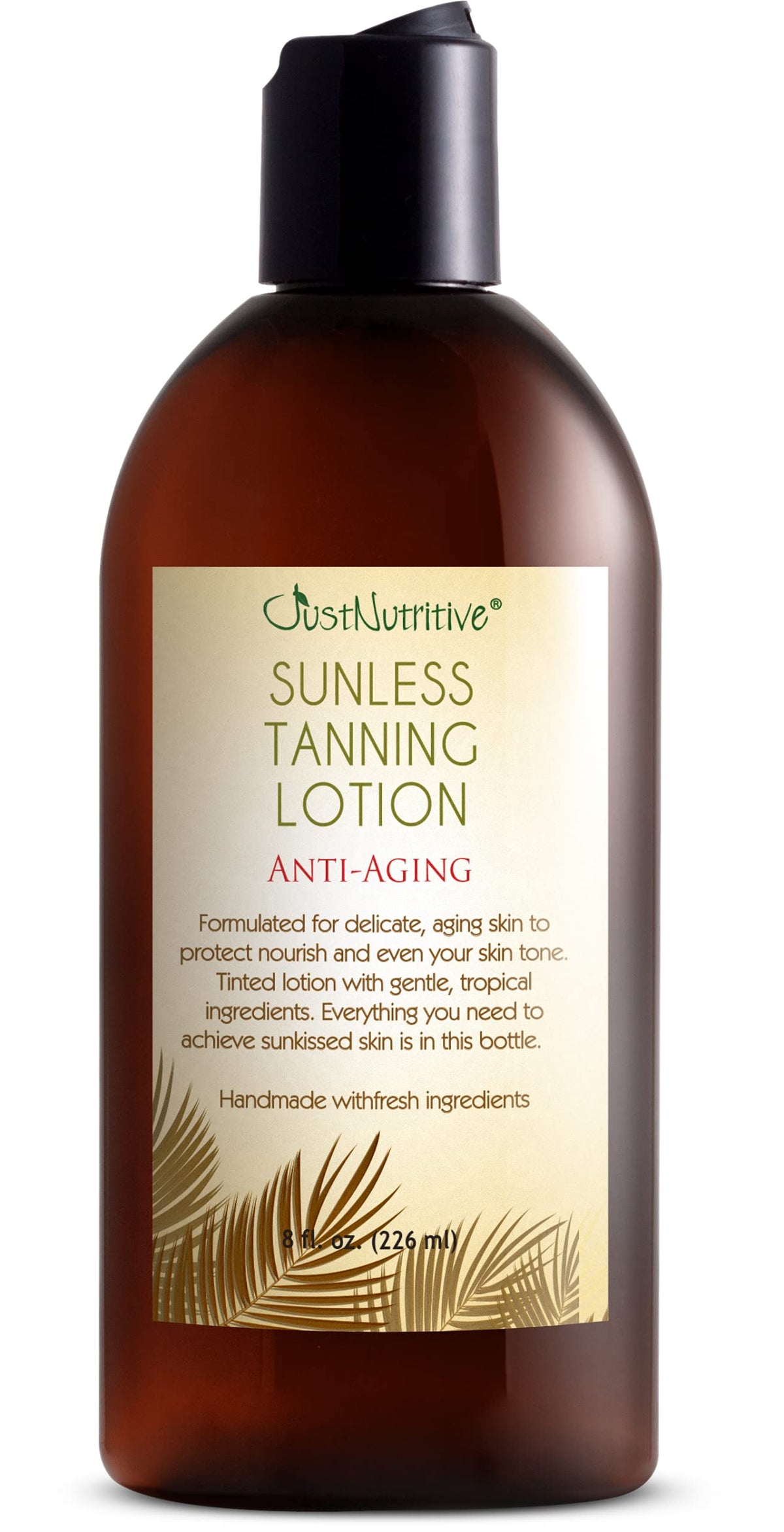 Just Nutritive front packaging showing bronzer lotion benefits
