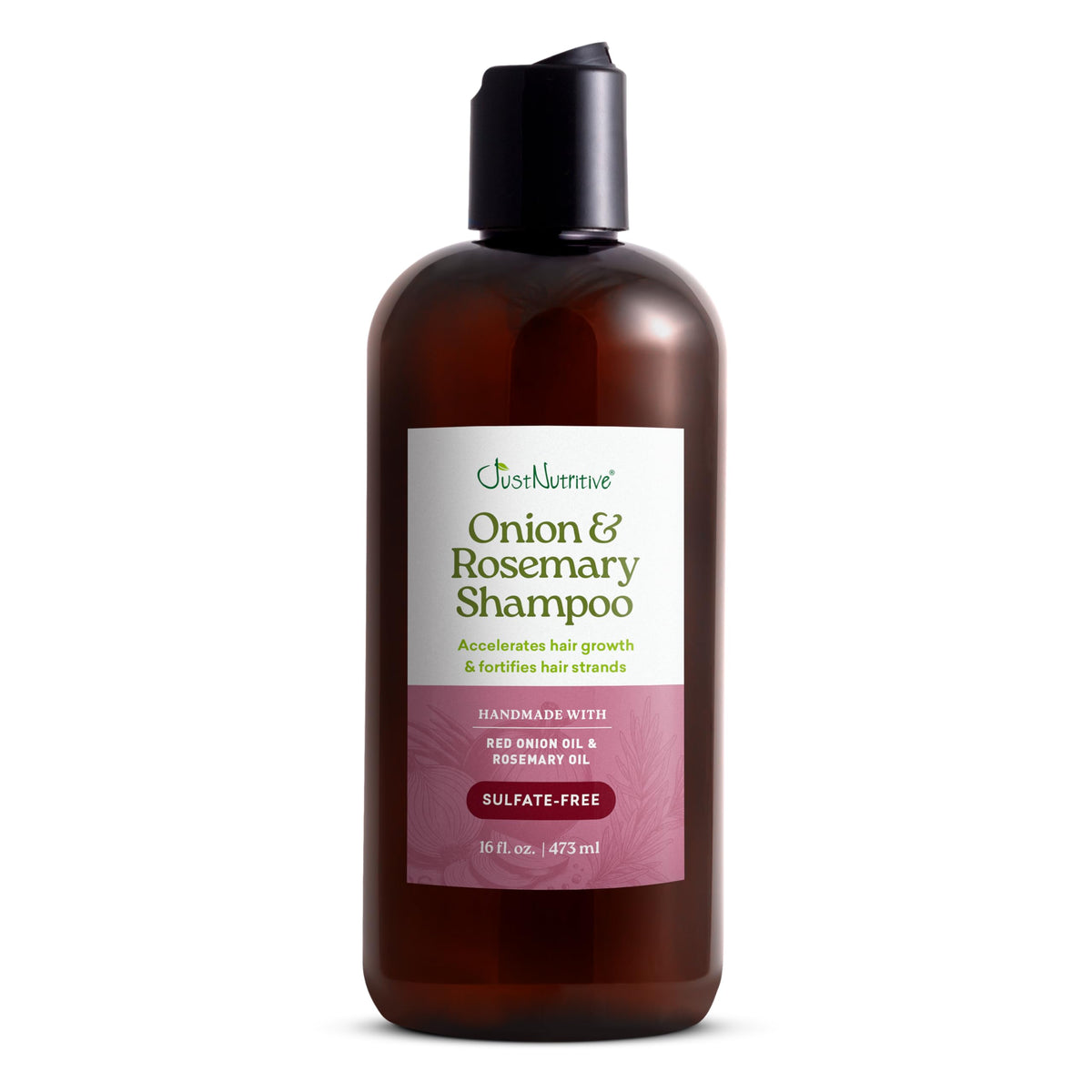 Just Nutritive front packaging showing product benefits and 16 oz size