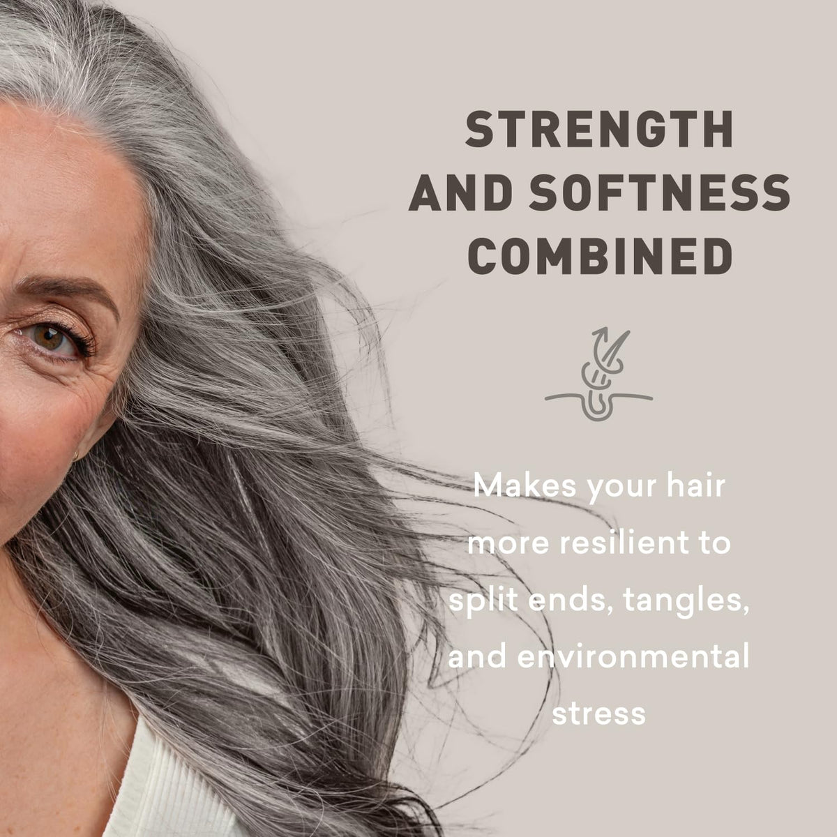 Just Nutritive conditioner applied in shower on wet hair, detangling benefit
