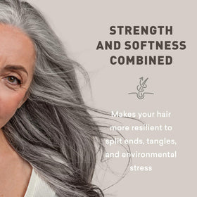Just Nutritive conditioner applied in shower on wet hair, detangling benefit
