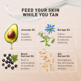 Just Nutritive lifestyle model with bronzed skin and hydrated glow