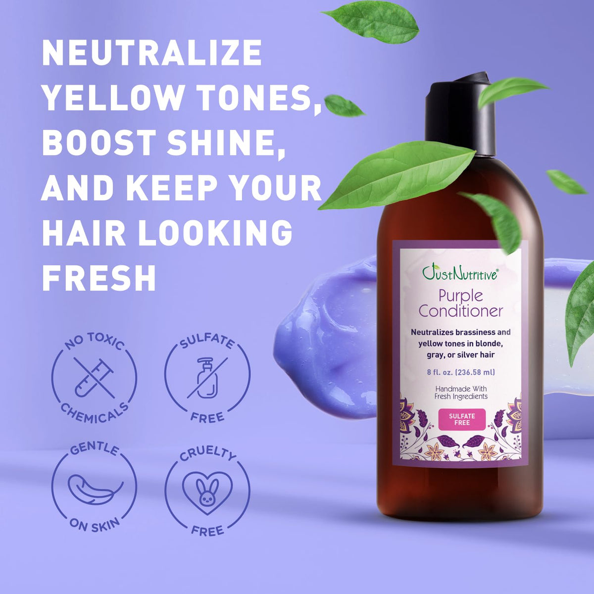 Just Nutritive pouring consistency illustrating smooth, lightweight coverage