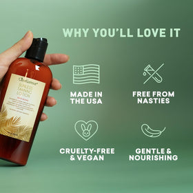 Just Nutritive 8 oz bottle held to show true product size