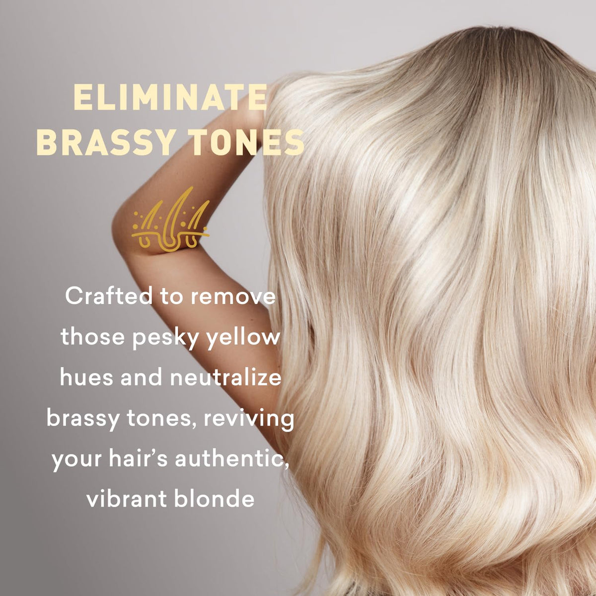 Just Nutritive shampoo being massaged into wet blonde hair for nourishment
