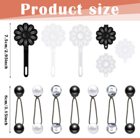 Jutom close-up of double-ball barrettes showing texture and secure grip