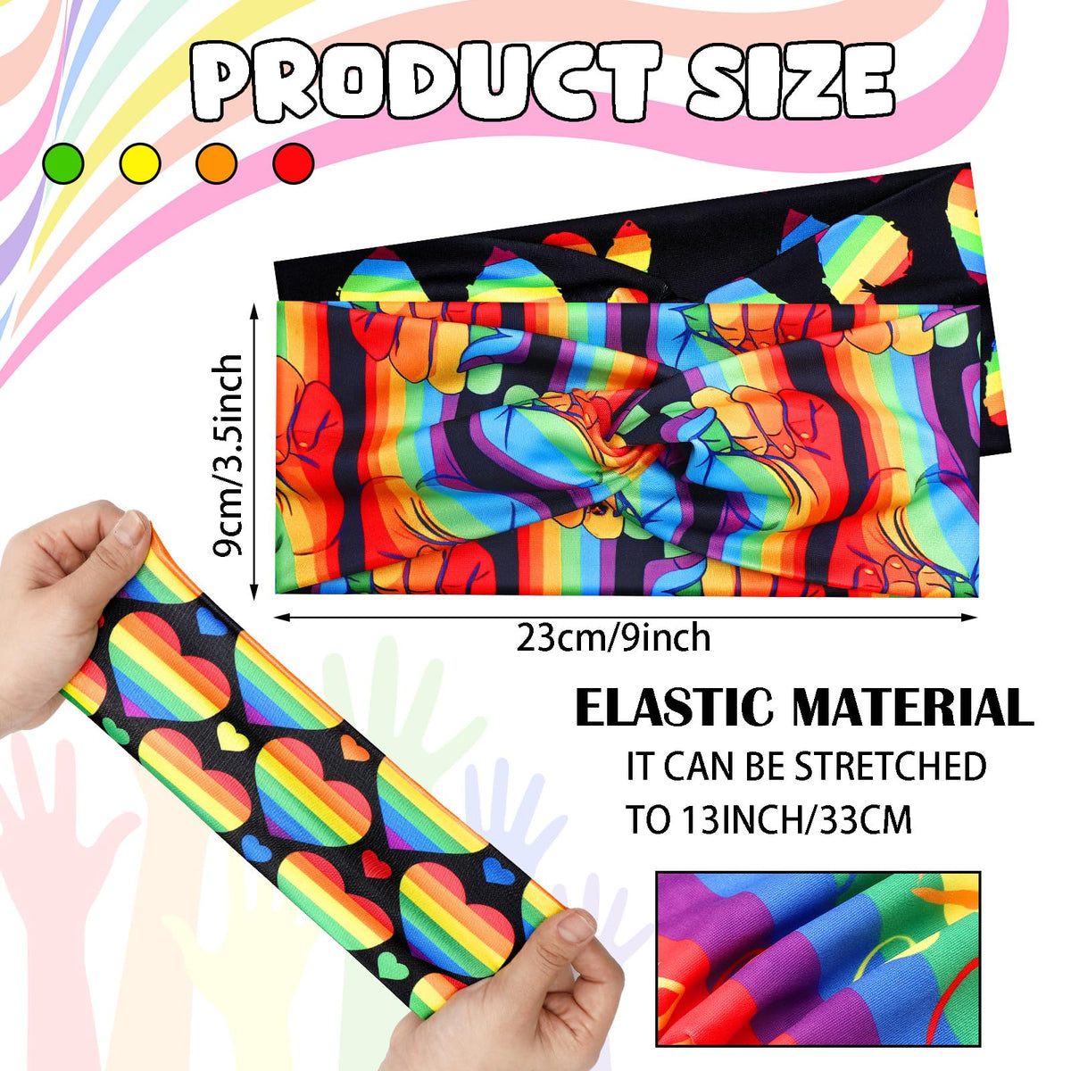 Jutom close-up of fabric and rainbow pattern highlighting soft texture