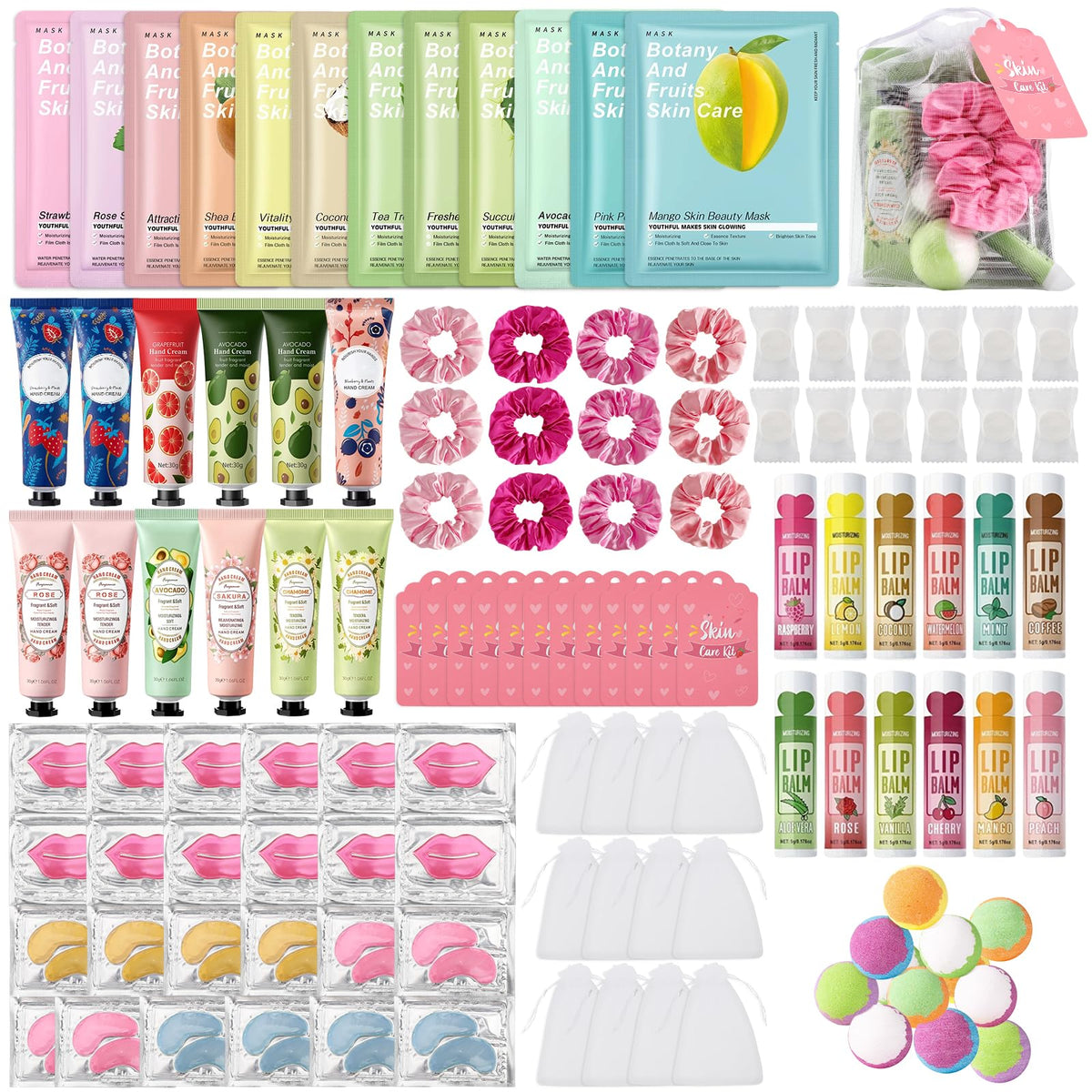Jutqut front packaging showing full 120PCS spa party set and easy gifting