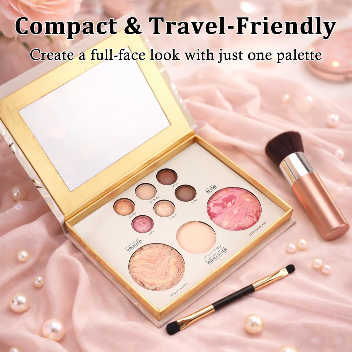 Jutqut applied on model illustrating flattering, natural makeup