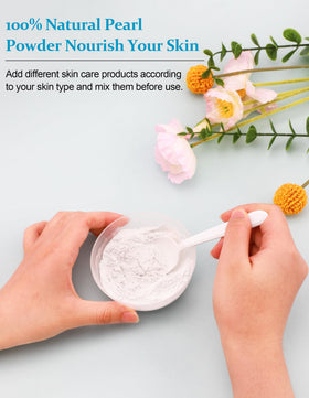 Bowl with Jutqut pearl powder mixed into paste demonstrating easy blending and consistency