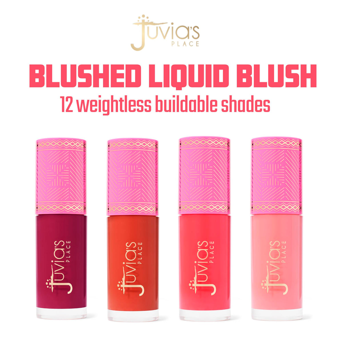 Juvia's Place closed cap and doe applicator highlighting secure travel-friendly design