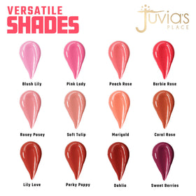 Juvia's Place creamy texture drop demonstrating blendable, dewy pigment