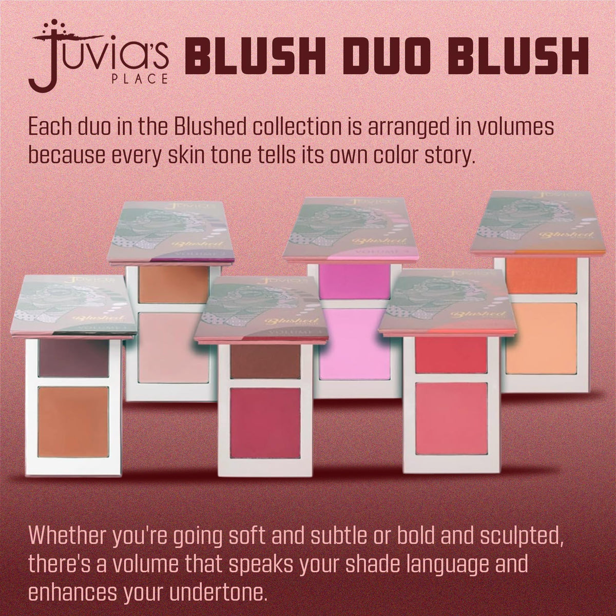 Juvia's Place open pan close-up revealing powder finish and fine pigments