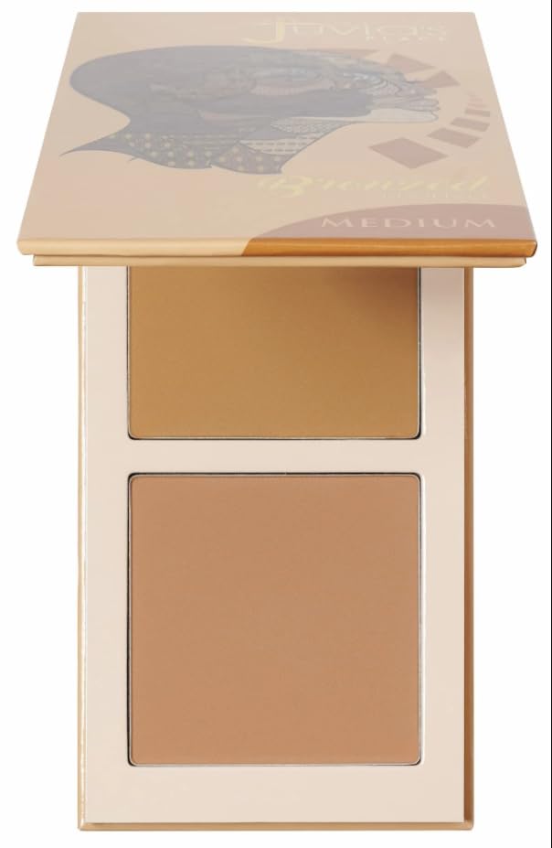 Juvia's Place bronzed duo front view showing compact and travel-friendly design benefit