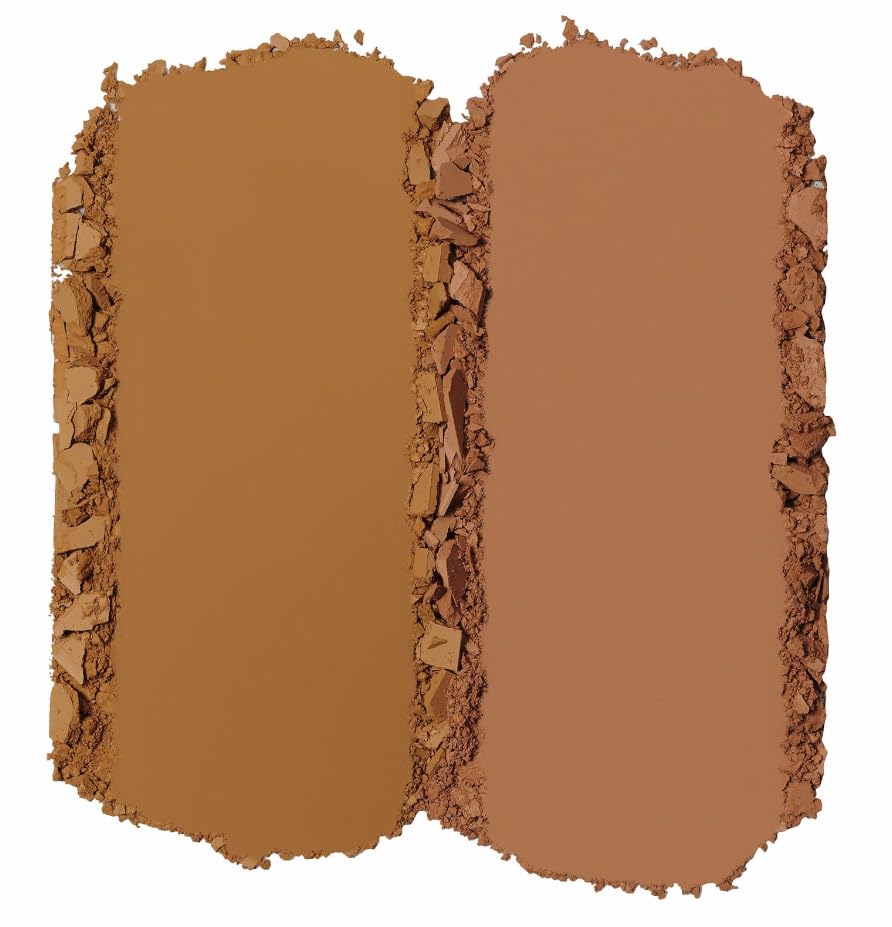 Juvia's Place bronzed duo open pans showing two matte shades for customizable depth