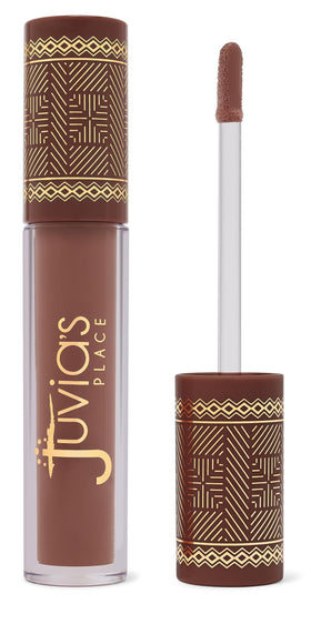 Juvia's Place front packaging showing Brown Sugar gloss and product benefit shine