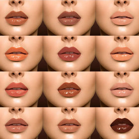 Juvia's Place layered over lipstick showing enhanced depth and moisture benefit