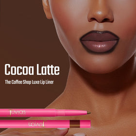 Juvia's Place creamy Cocoa Latte swatch showing smooth matte texture
