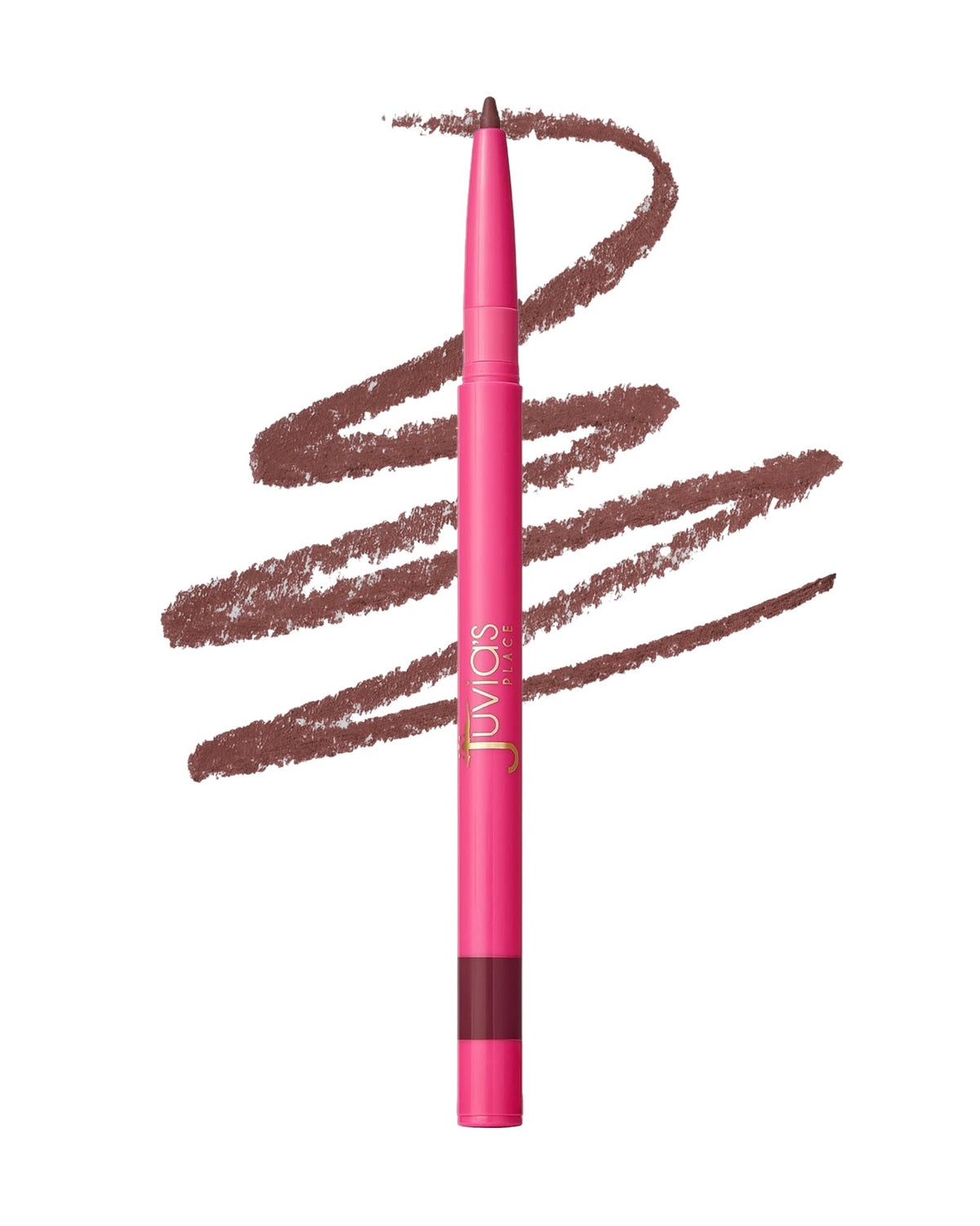 Juvia's Place front packaging showing Espresso lip liner, clear brand visibility and convenience