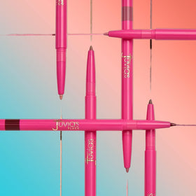 Juvia's Place pencil inside makeup bag, convenient retractable no-sharpen design