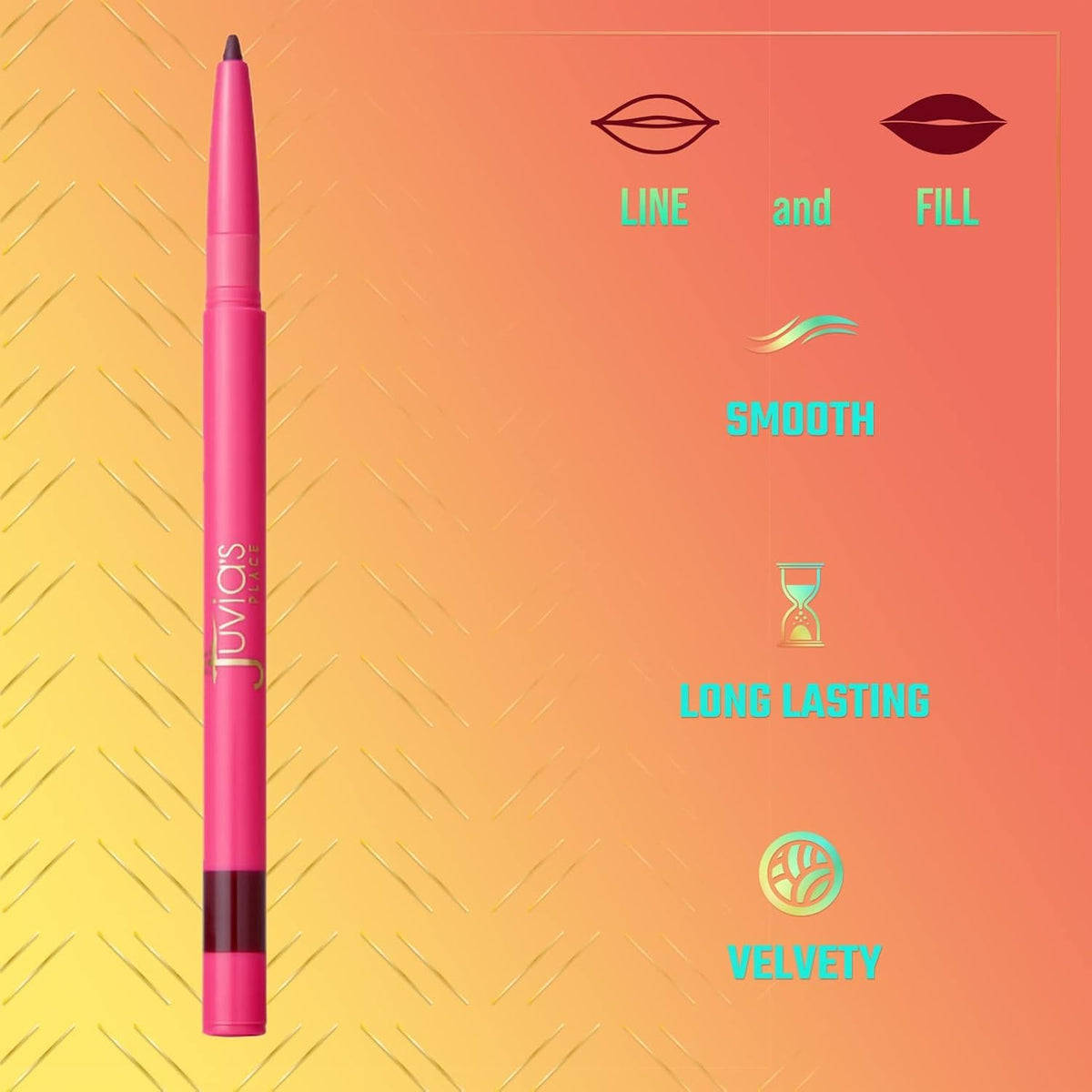 Juvia's Place Kola tip close-up displaying creamy point for precise lining and crease-resistant control