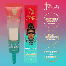 Juvia's Place primer cream texture close-up demonstrating smooth spreadability and easy blending benefit