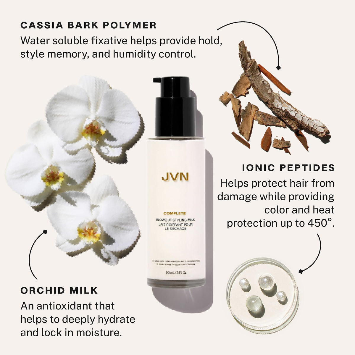 JVN hands applying product demonstrating even distribution and easy use