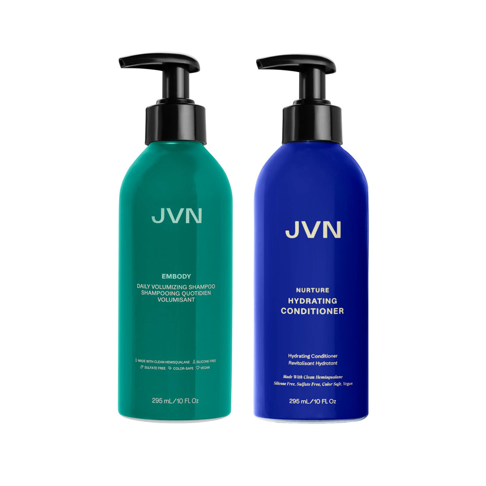 JVN duo front packaging showing both bottles and clear product identity for quick choice