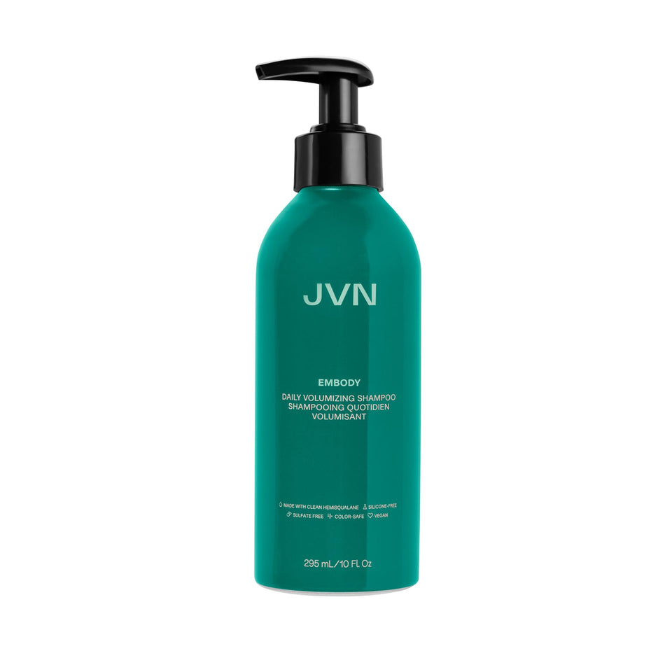 JVN bottle front packaging showing product benefits and clean design