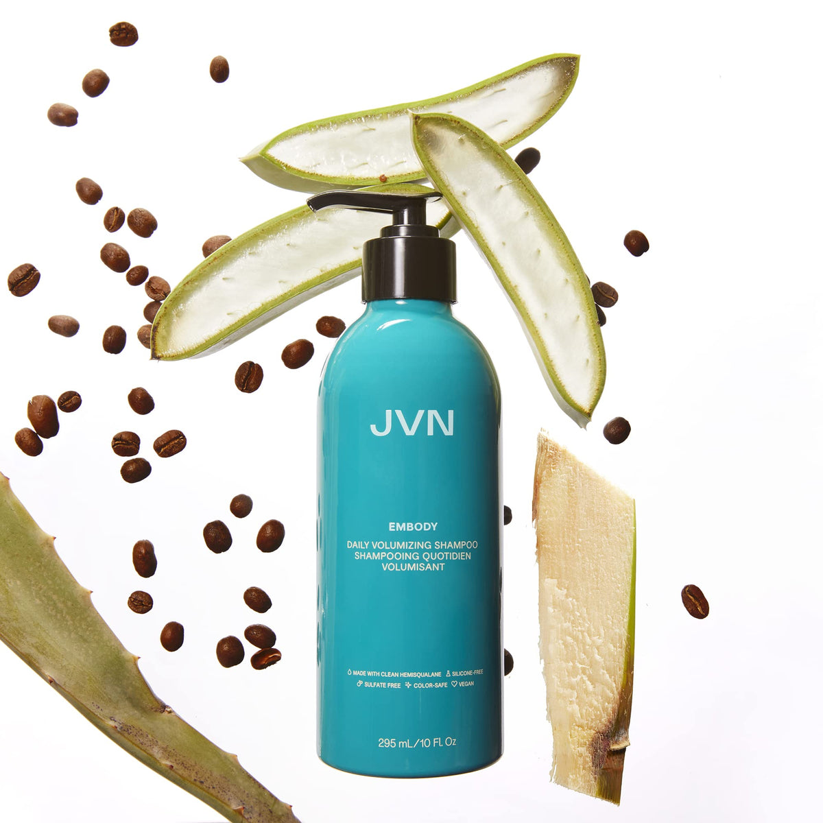 JVN applying shampoo to scalp demonstrating lift and buildup removal