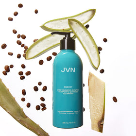 JVN applying shampoo to scalp demonstrating lift and buildup removal