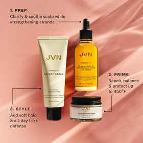 JVN Instant Recovery Serum pump closeup illustrating easy application and repair