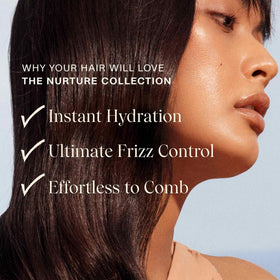 JVN Nurture conditioner creamy texture on palm for easy detangling benefit