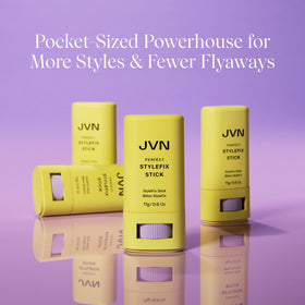 JVN label close-up showing silicone-free benefit for light styling