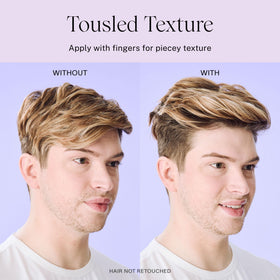 JVN before and after on textured short hair for defined styling