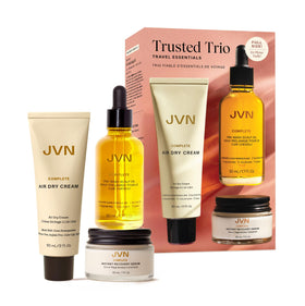 JVN front packaging showing all three travel essentials and convenience