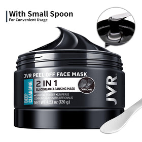 JVR ingredients label closeup showing botanical extracts and gentle formula benefit