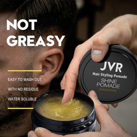 JVR used by stylist creating slick-back with high shine and hold