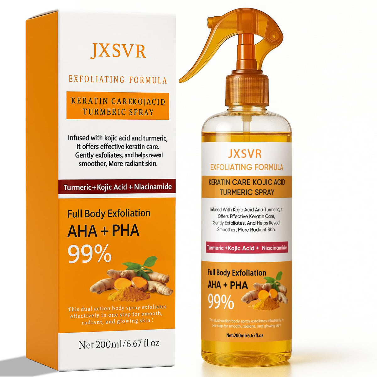 JXSVR front packaging showing bottle and benefits