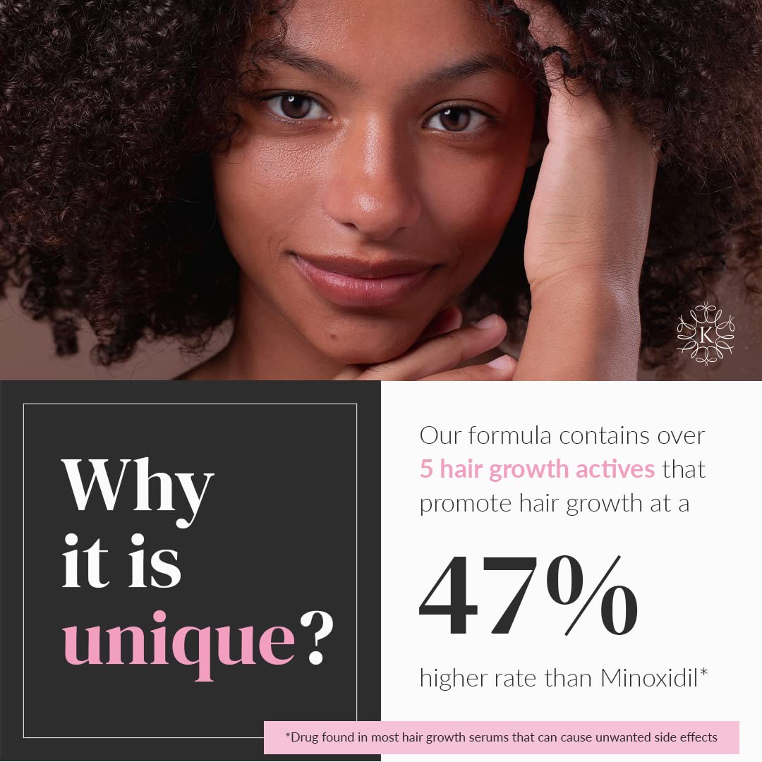 K Kerotin scalp application in use demonstrating easy daily massage benefit