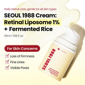 K-SECRET cream texture close-up illustrating smooth application and quick absorption benefit