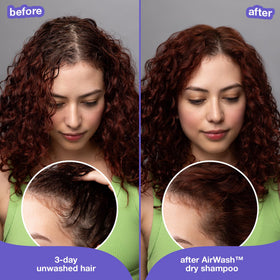 K18 AirWash texture shot highlighting translucent microbeads that absorb oil