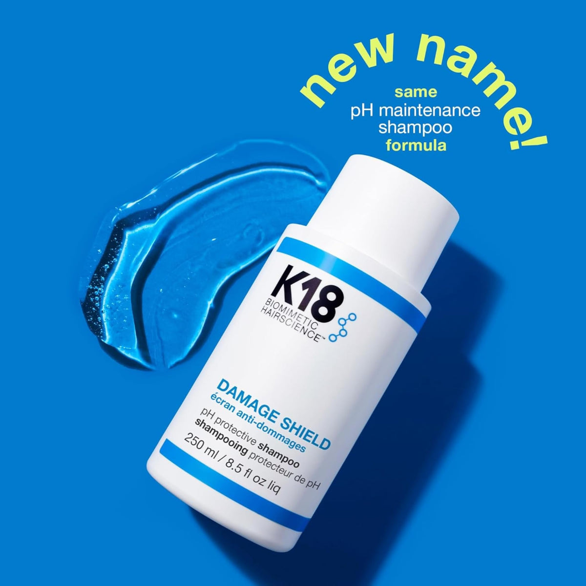 K18 bottle on bathroom shelf suggesting everyday protective routine