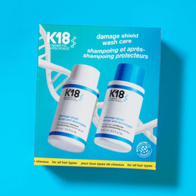 K18 bottle label detail with clear ingredient and usage information