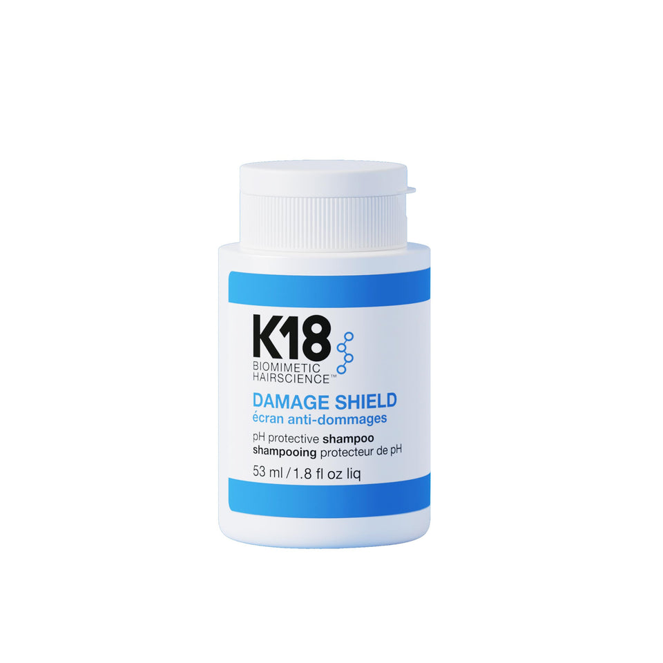 K18 front bottle showing label and compact 1.8 fl oz size benefit