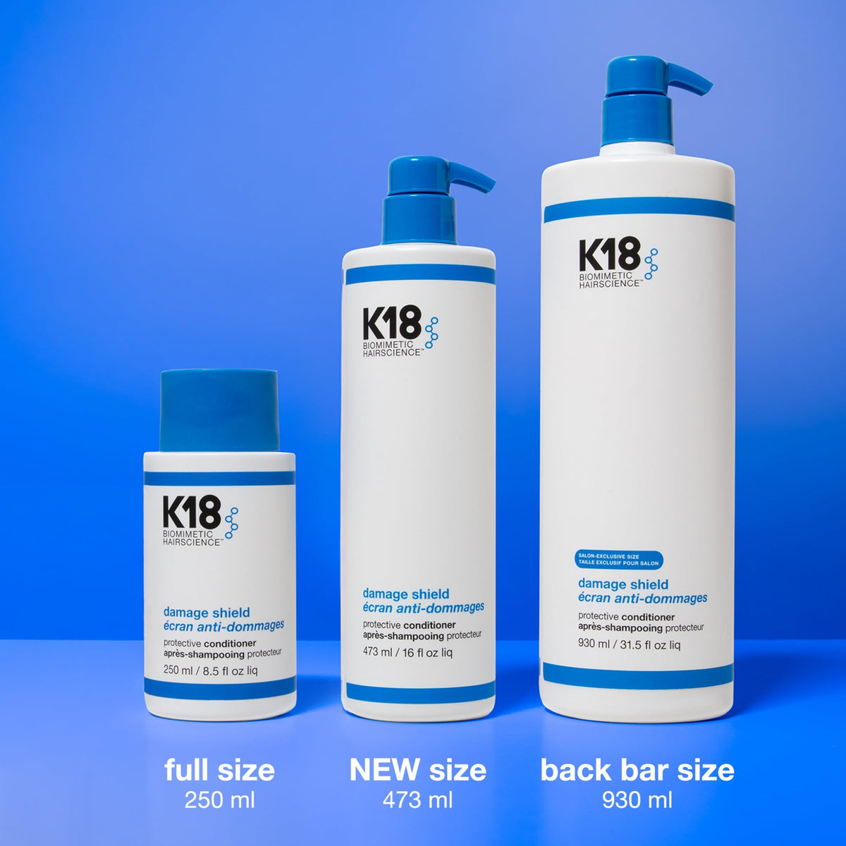 K18 pump close-up highlighting dispensing ease and controlled application benefit